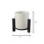Φωτιστικό επιτραπέζιο Pine Megapap E27 Mdf - ύφασμα Pvc χρώμα μαύρο - κρεμ Ø20x20εκ. |  Επιτραπέζια στο espiti