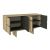 Μπουφές Lava Megapap χρώμα rota oak - ανθρακί 150x44,6x76εκ. |  Μπουφέδες στο espiti