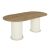 Τραπέζι Bohema Megapap χρώμα ivory - sepet oak 180x90x77,7εκ. |  Τραπέζια στο espiti