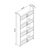 Επιτοίχια βιβλιοθήκη - ραφιέρα Montessori Megapap χρώμα sapphire oak 60x15x120εκ. |  Παιδικά έπιπλα στο espiti