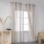 Beauty Home Κουρτίνα γάζα δίχρωμη με 8 μεταλλικούς κρίκους Art 8442 140x270 Μπεζ       |  Ετοιμες κουρτίνες με σχέδιο στο espiti