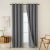 Beauty Home Ύφασμα κουρτίνας με το μέτρο Full Blackout σκίασης Total Art 8446 Φ280 Ανθρακίτης       |  Ετοιμες κουρτίνες με σχέδιο στο espiti
