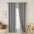 Beauty Home Κουρτίνα Full Blackout σκίασης με 8 κρίκους Total Art 8446 140x270 Γκρι       |  Ετοιμες κουρτίνες με σχέδιο στο espiti
