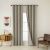 Beauty Home Κουρτίνα Full Blackout σκίασης με 8 κρίκους Total Art 8446 140x270 Άμμου       |  Ετοιμες κουρτίνες με σχέδιο στο espiti