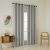 Beauty Home Κουρτίνα Full Blackout σκίασης με 8 κρίκους Total Art 8446 140x270 Ασημί       |  Ετοιμες κουρτίνες με σχέδιο στο espiti
