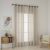 Beauty Home Κουρτίνα γάζα μονόχρωμη με 8 μεταλλικούς κρίκους Fit Art 8447 140x270 Μπεζ       |  Ετοιμες κουρτίνες με σχέδιο στο espiti