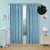 Beauty Home Κουρτίνα φωσφορίζουσα με τρέσα Art 6141 140x270 Σιέλ       |  Ετοιμες παιδικές κουρτίνες στο espiti