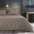 Beauty Home Σετ σεντόνια υπέρδιπλα με λάστιχο Art 1530 Stripe σε 7 αποχρώσεις 170x200+30  Μόκα     |  Σεντόνια Υπέρδιπλα / King Size στο espiti