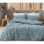 Beauty Home Σετ σεντόνια φανελένια μονά με λάστιχο Nebbiolo Art 12636 105x200+32 Πετρόλ       |  Σεντόνια Υπέρδιπλα / King Size στο espiti