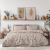 Beauty Home Σετ σεντόνια υπέρδιπλα με λάστιχο Art 12210 Anastasia 100% Βαμβακοσατέν 300tc 170x200+30 Μπεζ       |  Σεντόνια Υπέρδιπλα / King Size στο espiti