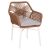 ΠΟΛΥΘΡΟΝΑ TOPIN HM6048.11 ΑΛΟΥΜΙΝΙΟ ΛΕΥΚΟ-P.E. RATTAN ΜΠΕΖ 59x63x81Υεκ |  Πολυθρόνες κήπου στο espiti