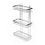 ESTIA ΕΤΑΖΕΡΑ ELEGANT ΜΕΤΑΛΛΙΚΗ ΙΣΙΑ 3 ΘΕΣΕΩΝ 46x25x12.5cm ΧΡΩΜΙΟΥ - 02-8697 Estia |  Σετ Μπάνιου στο espiti