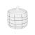 ESTIA ΔΟΧΕΙΟ ΓΙΑ ΒΑΜΒΑΚΙ CAGE ΚΕΡΑΜΙΚΟ 11x11cm - 02-27629 Estia |  Αξεσουάρ Μπάνιου - διάφορα στο espiti