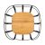 ESTIA ΦΡΟΥΤΙΕΡΑ BAMBOO ESSENTIALS ΜΕΤΑΛΛΙΚΗ 24x24x12.7cm ΜΑΥΡΗ - 01-13226 Estia |  Εργαλεία Κουζίνας - Αξεσουάρ στο espiti