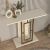 Κονσόλα Alderas Megapap χρώμα λευκό - travertine - χρυσό 90x29,6x76,8εκ. |  Συρταριέρες -Κονσόλες στο espiti