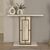 Κονσόλα Alderas Megapap χρώμα λευκό - travertine - χρυσό 90x29,6x76,8εκ. |  Συρταριέρες -Κονσόλες στο espiti