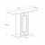 Κονσόλα Alderas Megapap χρώμα λευκό - travertine - χρυσό 90x29,6x76,8εκ. |  Συρταριέρες -Κονσόλες στο espiti