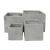 ΣΕΤ 4ΤΜΧ ΓΛΑΣΤΡΕΣ ΤΕΤΡΑΓΩΝΕΣ GARDENER HM4730 FIBERCLAY ΓΚΡΙ CEMENT 37x37x31.5Υεκ. |  Λουλούδια στο espiti
