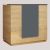 Γραφείο reception Gemini Megapap χρώμα φυσικό οξιάς - ανθρακί 120x70x110εκ. |  Reception γραφείου στο espiti