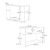 Γραφείο reception Gemini Megapap χρώμα φυσικό οξιάς - ανθρακί 150x70x110εκ. |  Reception γραφείου στο espiti