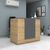 Γραφείο reception Gemini Megapap χρώμα φυσικό οξιάς - ανθρακί 150x70x110εκ. |  Reception γραφείου στο espiti