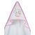 Κάπα κεντητή Elephant Pink 75x75 Sunshinehome |  Βρεφικά μπουρνούζια στο espiti