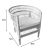 Πολυθρόνα Necorian paakoworld teak ξύλο με pe rattan σε φυσική απόχρωση και λευκό μαξιλάρι 80x70x87εκ |  Πολυθρόνες τραπεζαρίας στο espiti