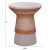 ΒΟΗΘΗΤΙΚΟ ΤΡΑΠΕΖΙ ΣΤΡΟΓΓΥΛΟ DELIA HM18167.03 FIBER CEMENT ΓΚΡΙ & RATTAN Φ40x45Υεκ |  Τραπέζια στο espiti