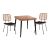 ΣΕΤ 3ΤΜΧ ALLEGRA WICKER ΜΕ ΤΡΑΠΕΖΙ 80X80Χ78Υ ΜΠΕΖ & ΜΑΥΡΟ ΧΡΩΜΑ HM10485 |  Σετ τραπεζαρία κήπου στο espiti