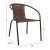 ΠΟΛΥΘΡΟΝΑ ΚΑΡΕΚΛΑ CAMEL HM5015.02 ΚΑΦΕ ΜΕΤΑΛΛΙΚΗ ΜΕ WICKER ΚΑΦΕ 48x48-53x72 cm |  Πολυθρόνες κήπου στο espiti