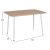 ΤΡΑΠΕΖΙ ΤΡΑΠΕΖΑΡΙΑΣ PALOMA HM8334.02, 120X70X76,5- SONOMA, ΛΕΥΚΑ ΠΟΔΙΑ |  Τραπέζια στο espiti