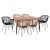 ΣΕΤ 7ΤΜΧ ALLEGRA WICKER ΜΕ ΤΡΑΠΕΖΙ 160X90X78Υ ΜΠΕΖ & ΜΑΥΡΟ ΧΡΩΜΑ HM10513 |  Σετ τραπεζαρία κήπου στο espiti