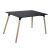 ΤΡΑΠΕΖΙ HM8697.02 MINIMAL, μαύρο MDF, ξύλινα πόδια οξιά, 160Χ90X74Υεκ. |  Τραπέζια στο espiti