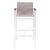 ΣΚΑΜΠΟ ΜΠΑΡ ΑΛΟΥΜΙΝΙΟΥ ΛΕΥΚΟ ΜΕ POLYWOOD 52 x 58 x 108 εκ. HM5790.01 |  Σκαμπώ κήπου στο espiti