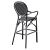 ΣΚΑΜΠΟ ΑΛΟΥΜΙΝΙΟΥ BAMBOO LOOK ΜΕ WICKER ΜΑΥΡΟ ΛΕΥΚΟ HM5794.02 56x60x126 εκ. |  Σκαμπώ κήπου στο espiti