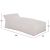 ΠΟΥΦ ΞΑΠΛΩΣΤΡΑ WADELIN HM5774.11 ΜΕ TEXTILINE ΛΕΥΚΟ 190x80x40-60Υ εκ. |  Σκαμπώ κήπου στο espiti