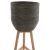 ΓΛΑΣΤΡΑ ΑΠΟ RATTAN ΚΑΙ BAMBOO HM7724 36Χ35Χ95Yεκ.ΦΥΣΙΚΟ - ΠΡΑΣΙΝΟ |  Λουλούδια στο espiti