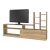 Σύνθεση τηλεόρασης Pesaro Megapap χρώμα sepet oak 165x25x91,3εκ. |  Έπιπλα τηλεόρασης στο espiti