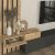 Σύνθεση τηλεόρασης Rosaline Megapap χρώμα ανθρακί - sepet oak 233x31,3x196,8εκ. |  Συνθέσεις σαλονιού στο espiti