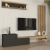 Σύνθεση τηλεόρασης Dumont Megapap χρώμα ανθρακί - sepet oak 240x36,8x200εκ. |  Συνθέσεις σαλονιού στο espiti