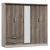 Ντουλάπα ρούχων πεντάφυλλη OLYMPUS pakoworld χρώμα castillo-toro 198x57x183εκ |  Ντουλάπες ρούχων στο espiti