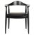 ΠΟΛΥΘΡΟΝΑ ΤΡΑΠΕΖΑΡΙΑΣ ADOR HM9948.02 RUBBERWOOD ΚΑΙ PU-ΜΑΥΡΟ 62x54x76,5Υεκ |  Πολυθρόνες σαλονιού στο espiti