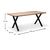 Τραπέζι Jeremy Megapap Mdf - μεταλλικό χρώμα ακακίας 160x80x75εκ. |  Τραπέζια στο espiti