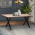 Τραπέζι Jeremy Megapap Mdf - μεταλλικό χρώμα ακακίας 140x80x75εκ. |  Τραπέζια στο espiti
