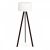 Φωτιστικό δαπέδου Rosling Megapap Mdf/ύφασμα Pvc χρώμα μαύρο - λευκό 38x38x140εκ. |  Δαπέδου στο espiti