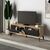 Έπιπλο τηλεόρασης Gora Megapap χρώμα sapphire oak - silky black 140x35,6x51εκ. |  Έπιπλα τηλεόρασης στο espiti