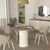 Τραπέζι Bohema Megapap χρώμα ivory - sepet oak Ø90x77,7εκ. |  Τραπέζια στο espiti