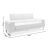 Καναπές Shea pakoworld 3θέσιος pu μαύρο-inox 198x80x87εκ |  Καναπέδες στο espiti