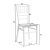 Καρέκλα Tiffany pakoworld pp σε λευκή απόχρωση 40x40x88εκ |  Έπιπλα catering - συνεδρίου στο espiti