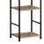 Βιβλιοθήκη Azuel pakoworld φυσικό-μαύρο μέταλλο 29x23.5x144εκ |  Βιβλιοθήκες στο espiti